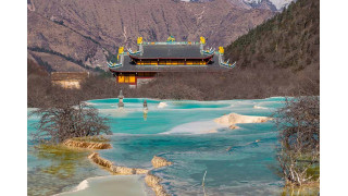 Hoàng Long (Trung Quốc) nổi tiếng là nơi có các hồ nước hình bậc thang nhiều màu sắc như vàng, xanh lam